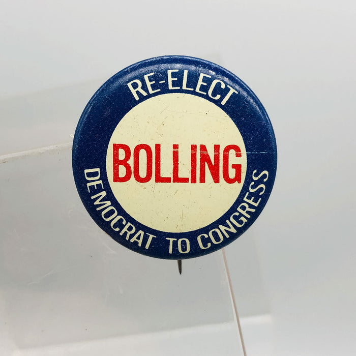 Re Elect Bolling Democrat To Congress Button Pinback 1" Missouri Congressman