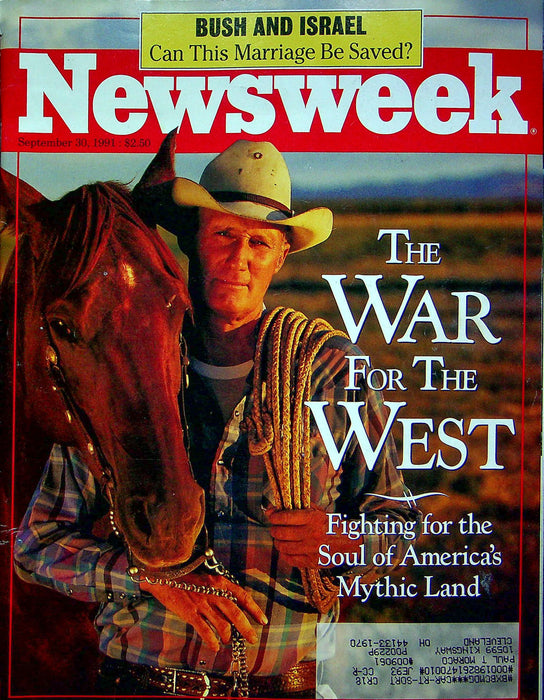 Newsweek Magazine Sep 30 1991 George Bush Shamir Israeli Relationship Strain