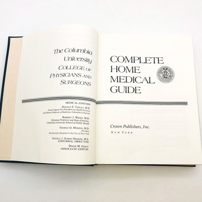 The Complete Home Medical Guide Hardcover Columbia University College 1985 6