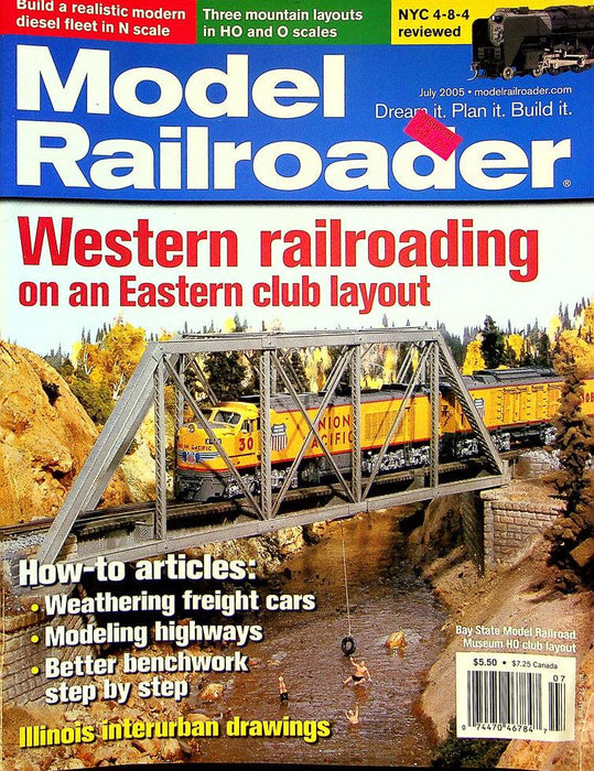 Model Railroader Magazine July 2005 Vol 72 No 7 Western Railroading Eastern Club