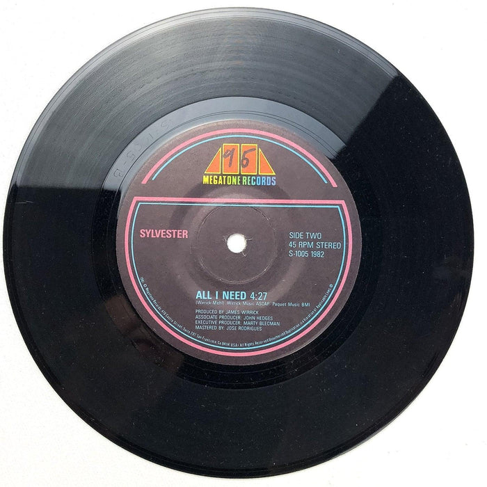 Sylvester 45 RPM 7" Single All I Need Megaton Records S-1005 2