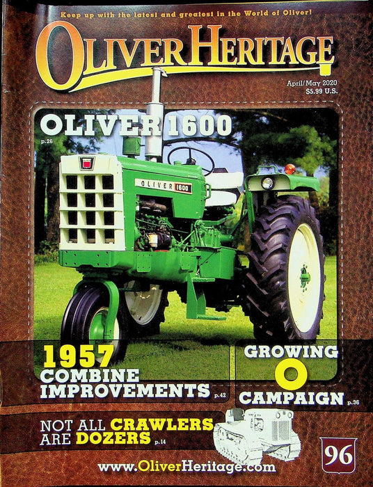 Oliver Heritage Magazine April/May 2020 Vol 17 # 5 Oliver 1600