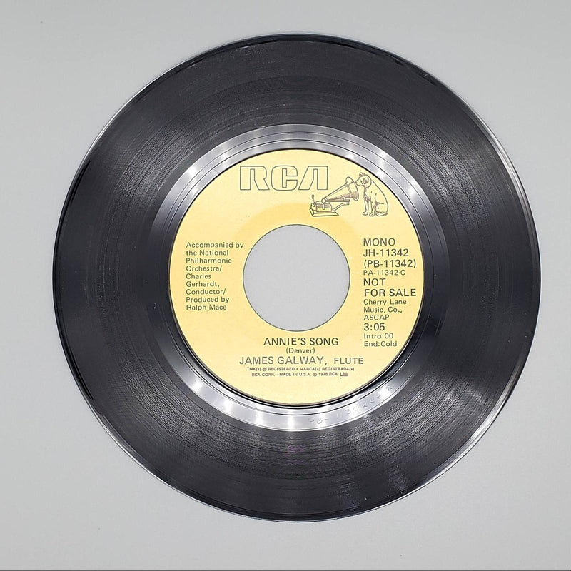 James Galway Annie's Song Single Record RCA 1978 JH-11342 PROMO 2