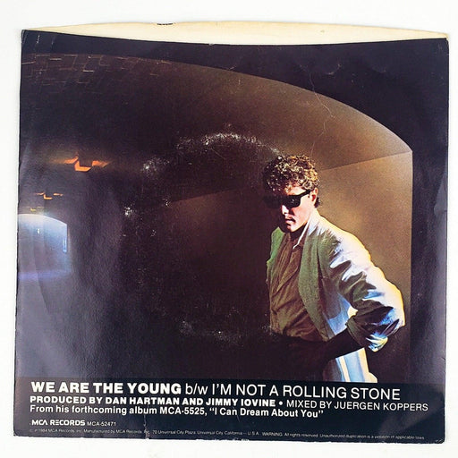 Dan Hartman We Are The Young Record 45 RPM Single 52 471 MCA Records 1984 2