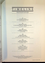 Timeline Ohio Historical Magazine Oct/Nov 1985 Vol 2 No 5 A is for Apple 2