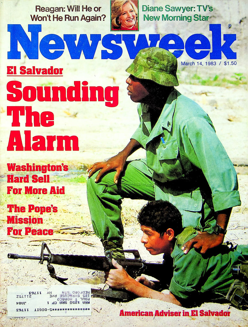 Newsweek Magazine March 14 1983 El Salvador Anarchy Reagan Diane Sawyer Debut