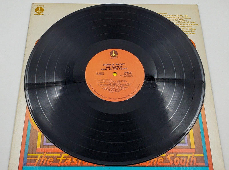 Charlie McCoy The Fastest Harp In The South 33 RPM LP Record Monument 1973 6