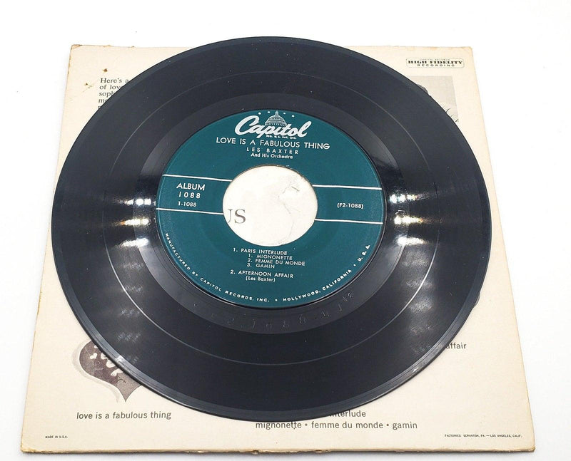 Les Baxter Love Is A Fabulous Thing Record 45 RPM EP EAP Capitol Records 1958 4