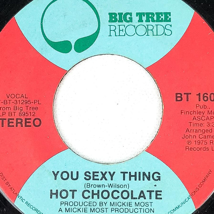 Hot Chococlate 45 RPM Record You Sexy Thing / Amazing Skin Song RAK 1975 1