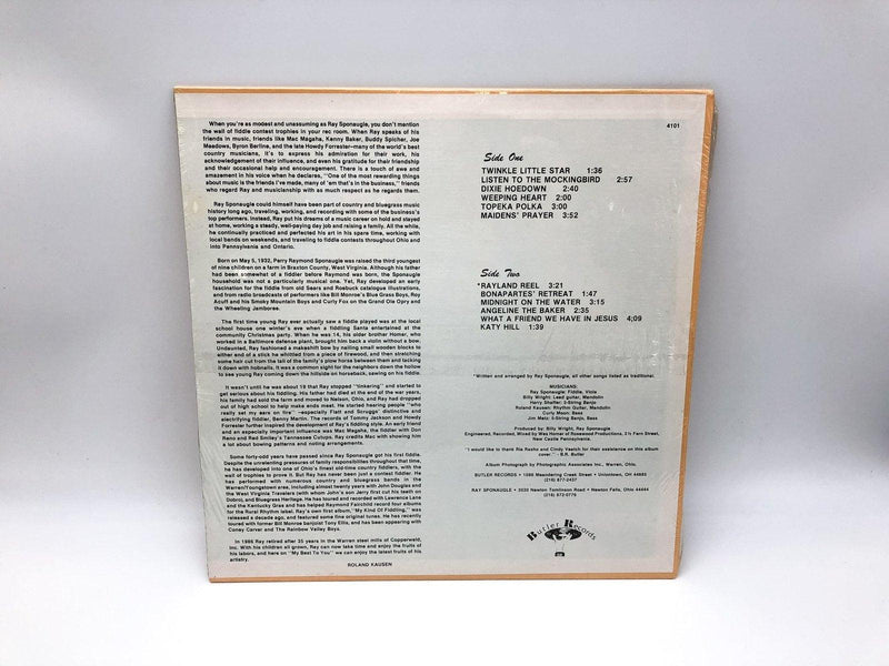 Ray Sponaugle Traditional Fiddlin Record 33 LP 4101 Butler Records NEW Sealed 2