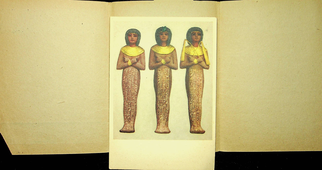 Egypt Postcard Tut Ank Amens Treasures 3 Royal Shawabti Statues Lehnert Landrock