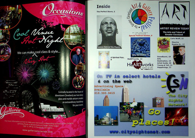 Art Artist Review Today Magazine 2008 Van Wentz Sketch Artist Cleveland Ohio