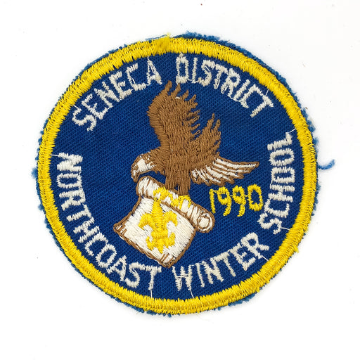 Boy Scouts of America BSA Patch Seneca District Northcoast Winter School 1990 1
