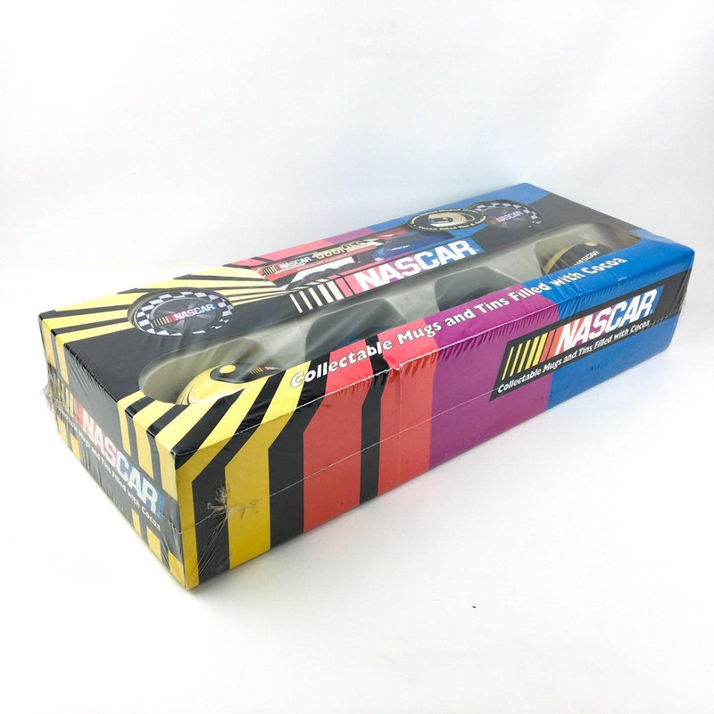 NASCAR Ceramic Helmet Mug Gift Set 4 Mugs, Cocoa & Cookies NEW SEALED 9