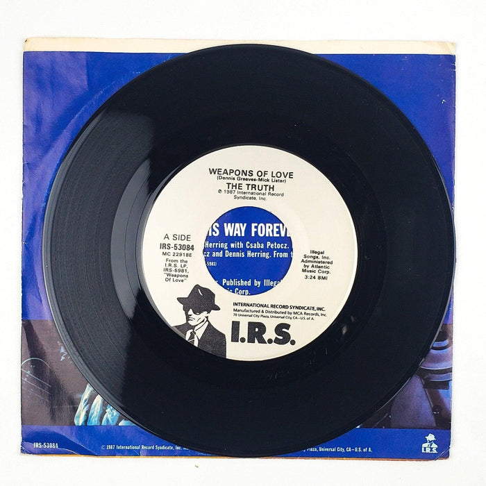 The Truth Weapons of Love Record 45 RPM Single IRS-53084 IRS Reords 1987 3