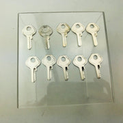 10x Master Lock Co 120 K Key Blanks Vintage Master Padlock Uncut New Old Stock 4