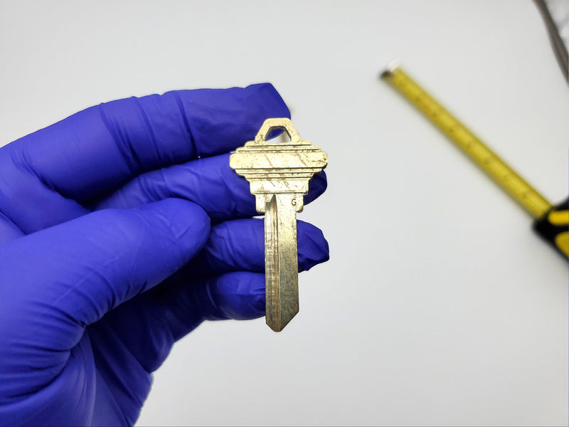 10x Schlage Key Blanks 35-101 G Key Way 6 Pin Nickel Silver NOS