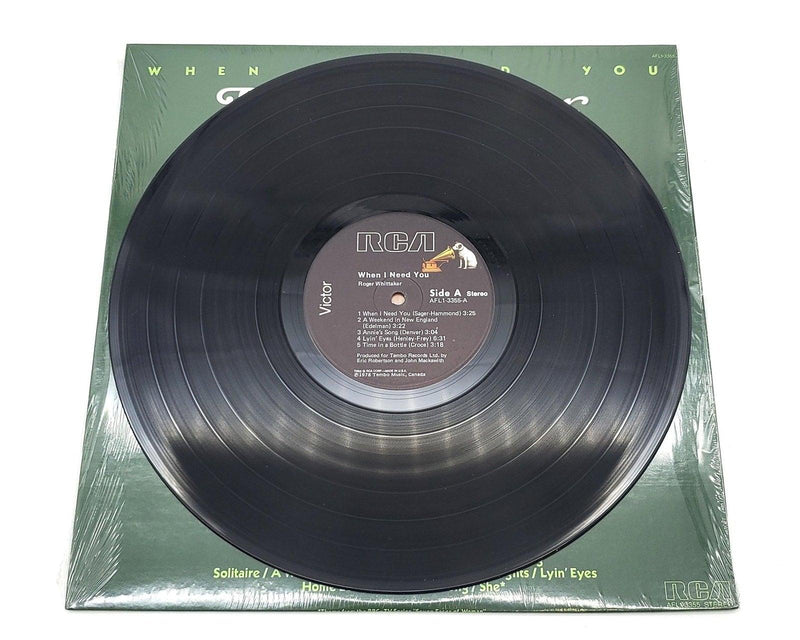 Roger Whittaker When I Need You 33 RPM LP Record RCA Victor 1979 AFL1-3355 5