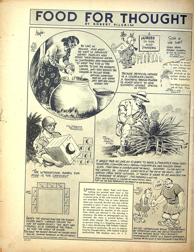 The Family Circle Magazine August 6 1943 Hedy Lamarr, Gene Tierney 3