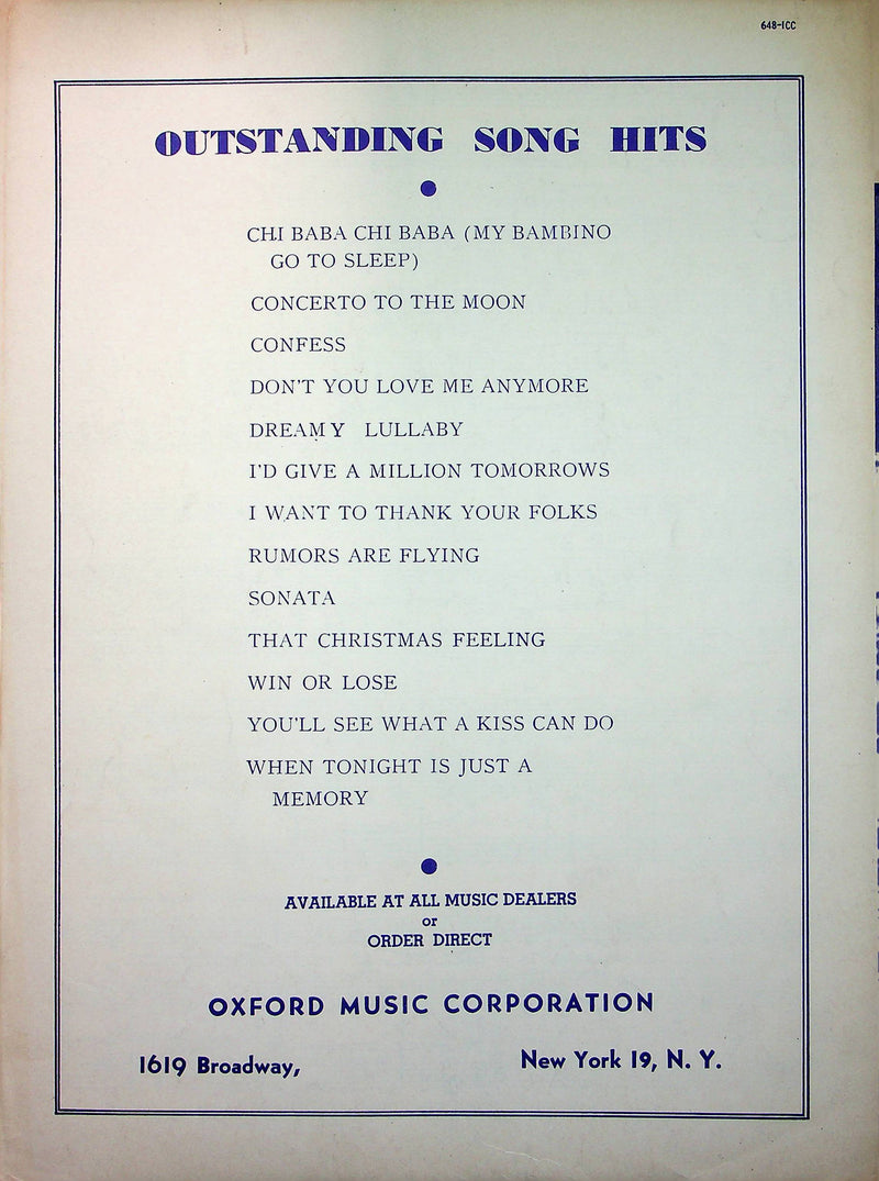 Mindy Carson Sheet Music Tarra Ta Larra Ta Lar 1948 Marty Symes Johnny Farrow 3