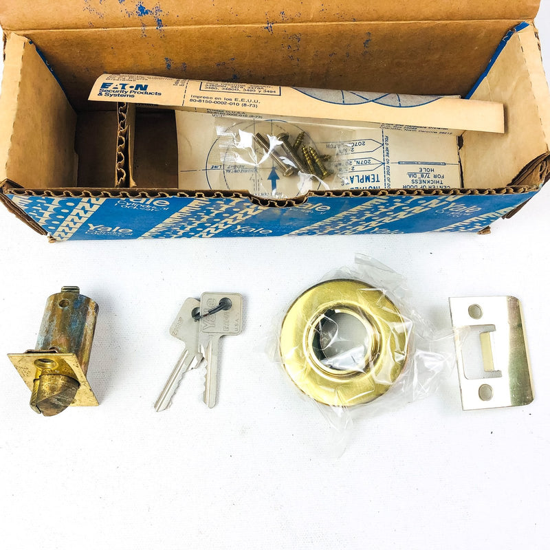 Yale Entry Door Knob Lockset LF5237 Litchfield 380AN US03 Bright Brass KA2 Damag 12