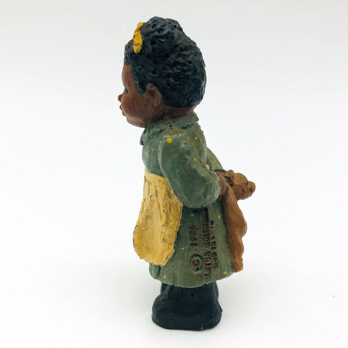 All Gods Children Figurine Lil' Emmie 1988 African American Apron Teddy Bear 3