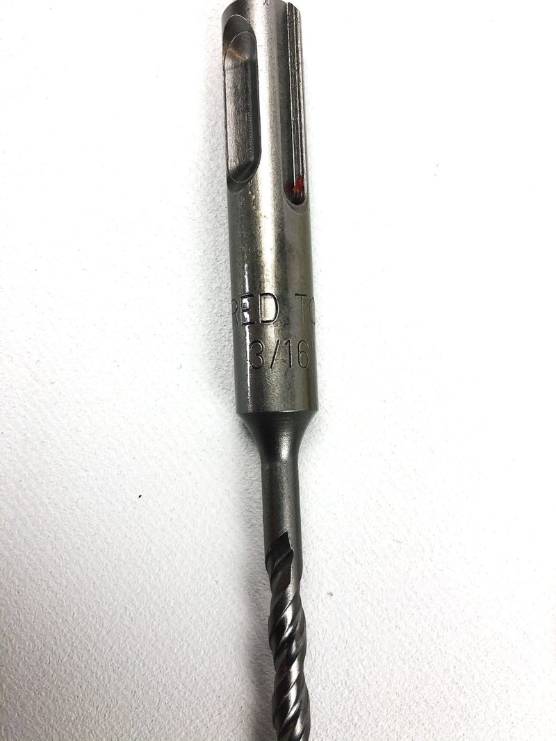 4pk Hammer Drill Bits 1/4", 3/16", 3/8", 5/32" SDS Plus Carbide Tipped Concrete 3