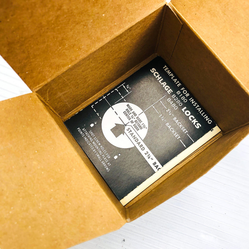 Schlage Turn Bolt No Cylinder Unit B180N-609 Antique Brass 12-192 Latch New NOS