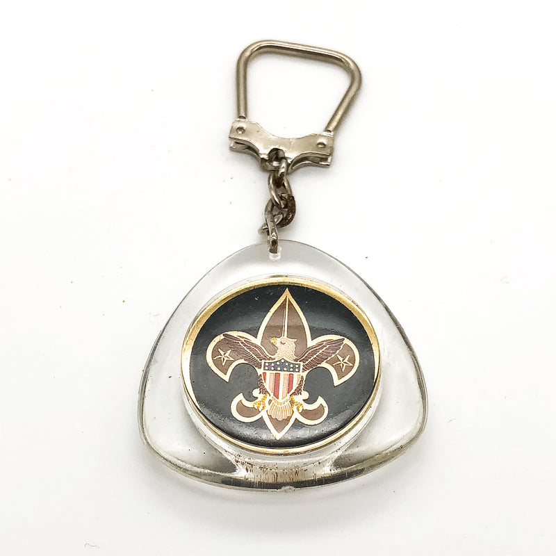 Boy Scouts of America Jamboree Keychain National 1977 Fleur De Lis Eagle 3