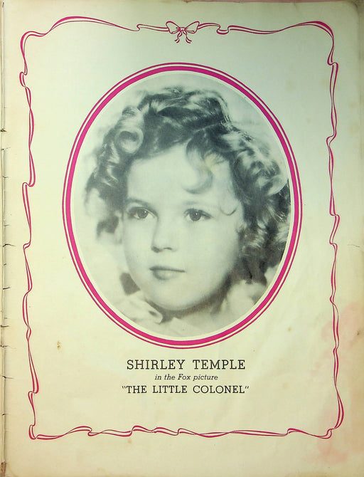 Shirley Temple Sheet Music Booklet Little Colonel Curly Top Good Ship Lollipop 1