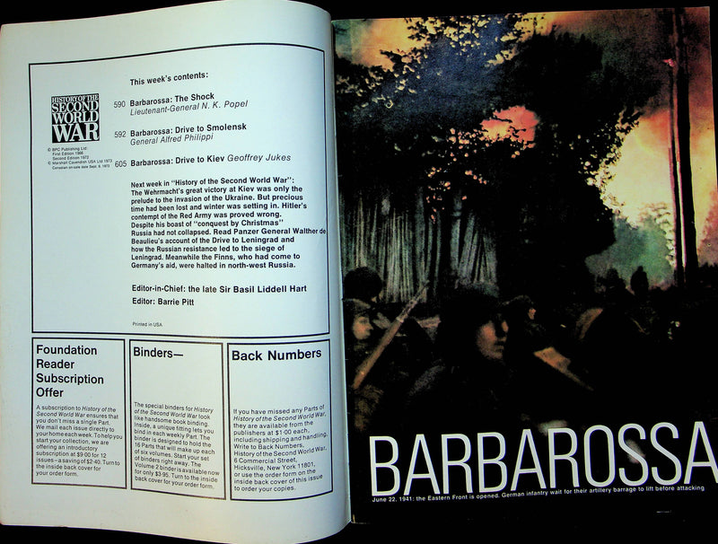 History Second World War WW2 Magazine 1973 Part 22 Barbarossa Drive to Kiev 3