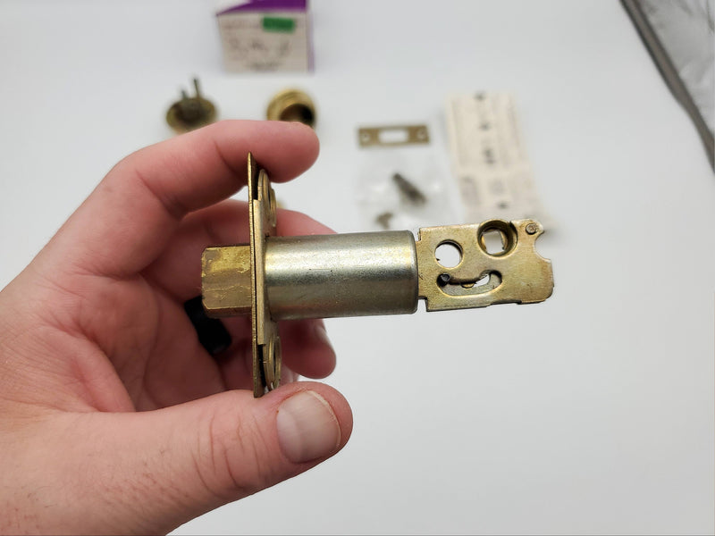 Falcon Deadbolt Double Cylinder 2-3/8" Backset Polished Brass D930T USA Made