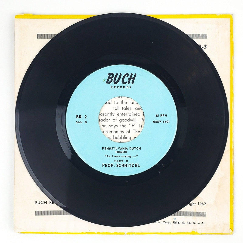 Prof Schnitzel Pennsylvania Dutch Comedy As I Was Saying Record 1962 4