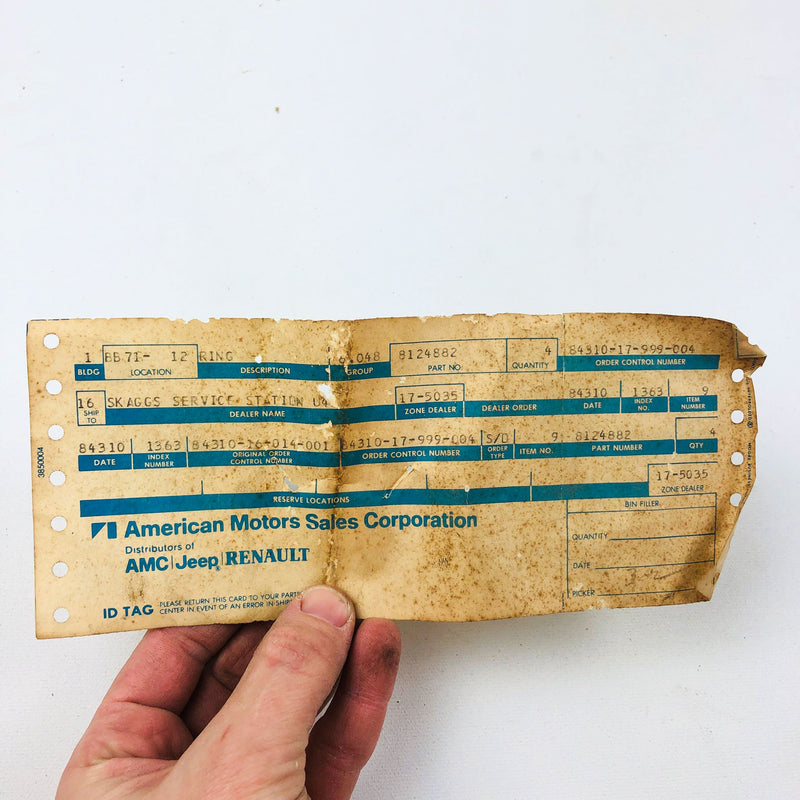 AMC Jeep 8124882 Piston Ring 1pc Genuine OEM New Old Stock NOS