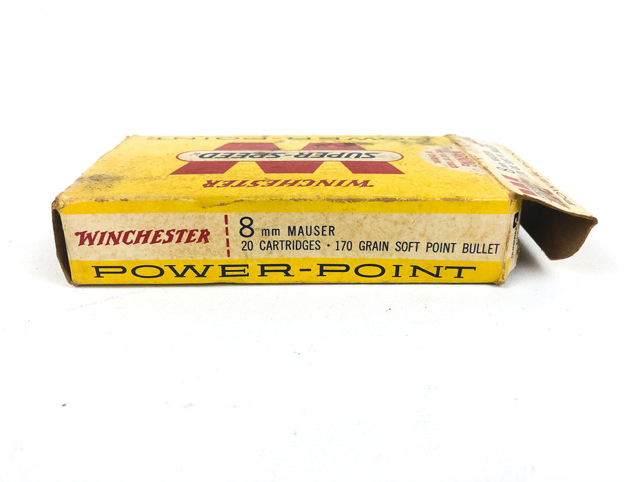 Winchester Super Speed Power Point 8 mm Mauser 170 Gr. Soft PT Bullet Empty Box