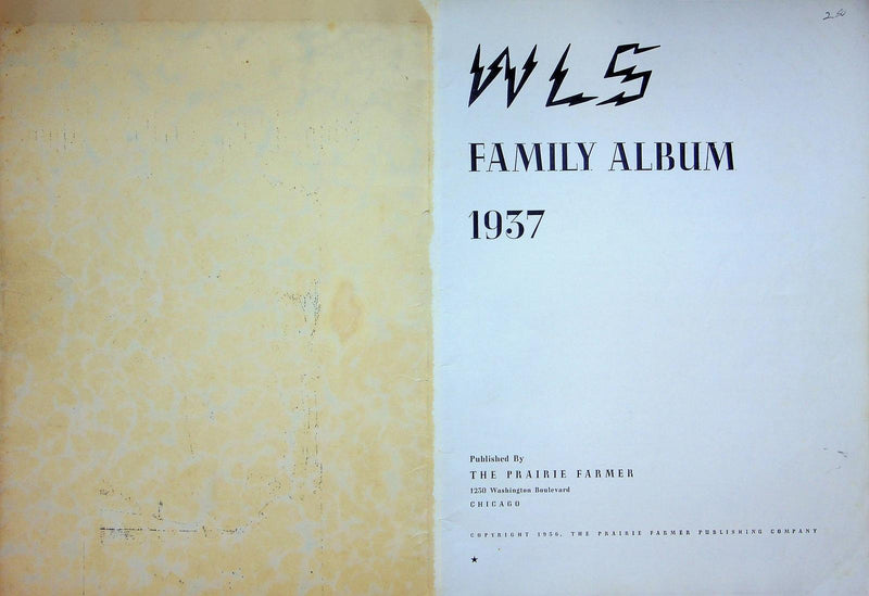 WLS Family Album Magazine 1937 Prairie Farmer Publish Chicago Illinois History