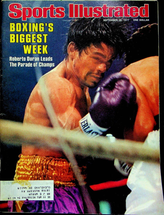 Sports Illustrated Magazine Sep 26 1977 Roberto Duran Boxing Champion