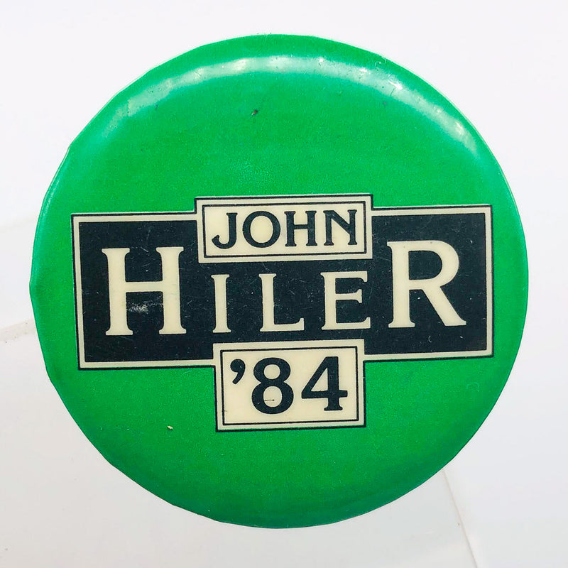 John Hiler 1984 Political Button 1.5" Pinback Campaign US Congress Vintage 2
