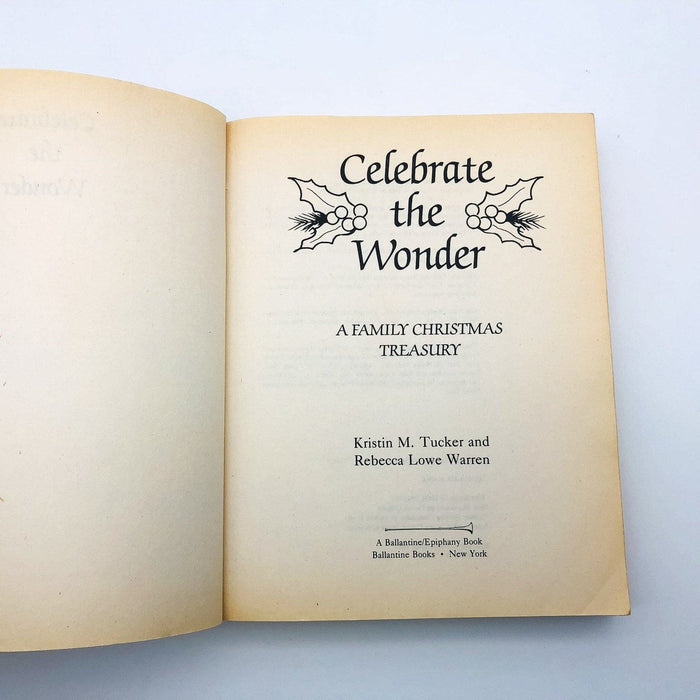 Celebrate The Wonder Family Christmas Paperback Kristine M Tucker 1988 Recipes 6