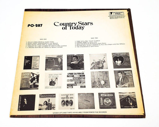 Country Stars Of Today 33 RPM LP Record 1975 Freddy Fender, Stella Parton 2