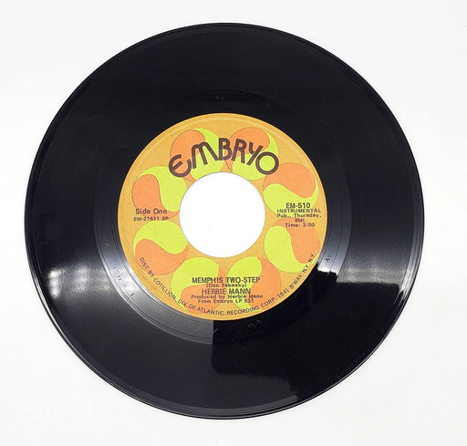 Herbie Mann Soul Man / Memphis Two-Step 45 RPM Single Record Embryo Records 1971 2