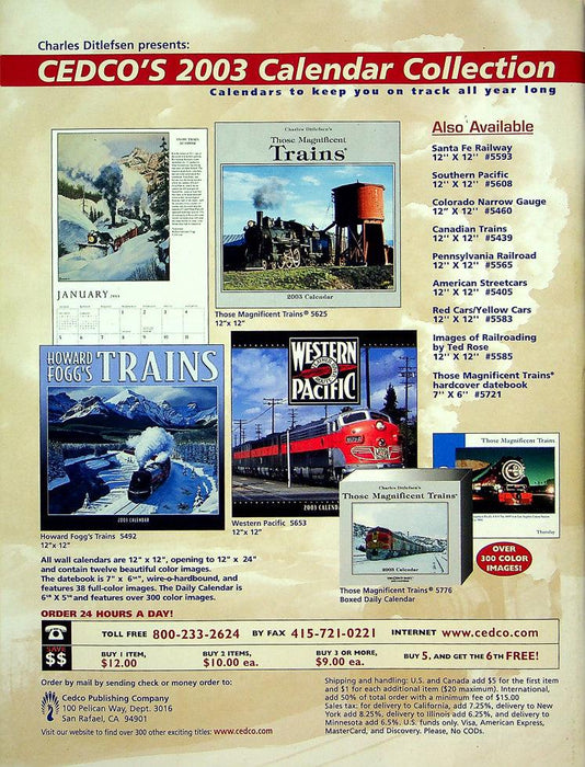 Trains Railroading Magazine December 2002 Vol 62 No 12 Greatest Railroad Show