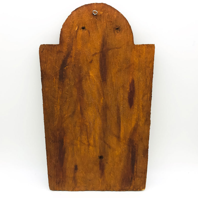 1871 Chicago Fire Wall Plaque Raised Panel Folk Art Faux Wood 20x11 Hand Painted