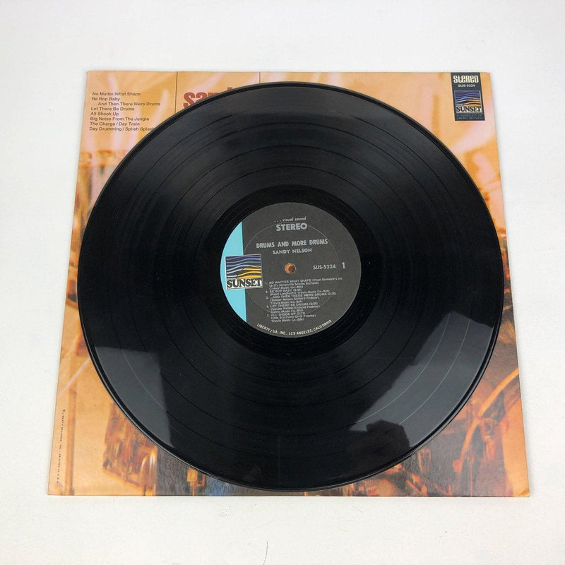 Sandy Nelson Drums and More Drums! Record 33 RPM LP SUS-5224 Sunset Records 1968 5