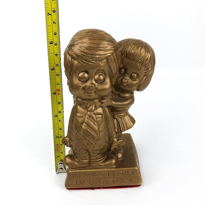 Russ Berrie Figurine Little Boy Girl Couple Lovers When We're Together I'm... 10