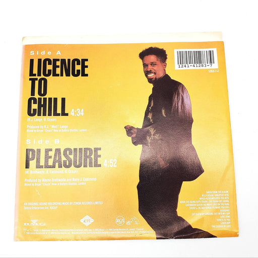 Billy Ocean Licence To Chill / Pleasure Single Record Jive 1989 1283-7-J 2