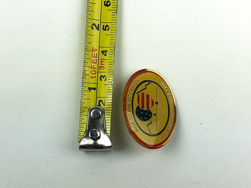 Ravenna Ohio Balloon A-Fair Lapel Pin Hat 25th Anniv 2003 Rise to the Occasion 5