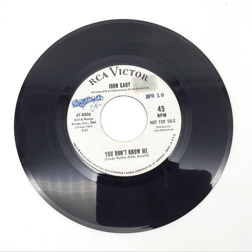 John Gary Don't Let The Music Play Single Record RCA 1965 47-8806 PROMO 2
