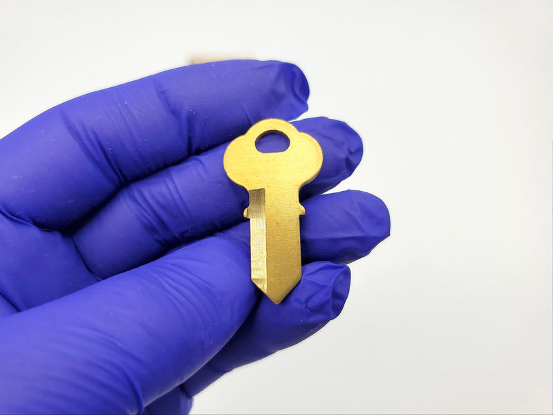 10x Chicago Lock Co. K 29 Key Blanks Off Center Right Brass USA Made NOS