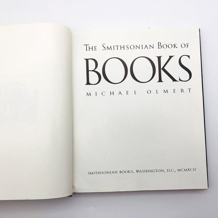 Smithsonian Book of Books Hardcover Michael Olmert 1992 1st Edition 1st Print 6